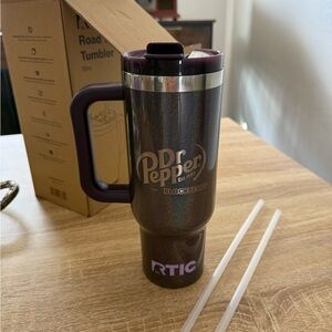 Dr Pepper RTIC Blackberry Travel Tumbler - Purple